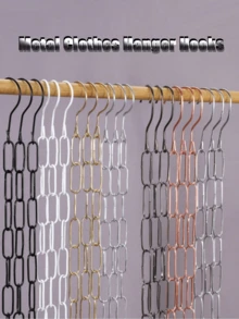 金属衣架挂钩 衣架链连接带悬挂套装 透明皮链带衣架夹 简约结实家用衣架 衣柜收纳 节省空间的衣橱解决方案 多功能服装展示晾衣架配件 旅行便携悬挂系统 秋冬衣橱焕新 节日礼物创意 圣诞袜填充物 卧室床上用品收纳 卧室衣橱改造 更衣室必备