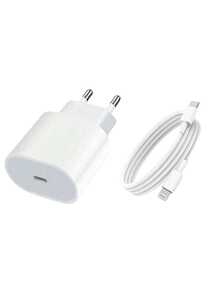 20W USB-C Wall Charger, Compatible With Fast Charging, Includes 100cm/3.3ft USB-C To Lightning Charging Cable, Compatible With IPhone 14/Plus/13/12/11/Pro Max/Mini/IPad, Christmas/Household Gift Phone Charger High Output Power - EU C Type Plug(220-240V) - View 13