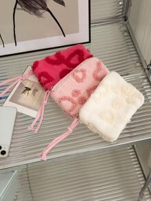 New Heart-Shaped Pencil Case & Storage Pouch: Adorable 3D Heart Design + Soft Pastel Color Tones! Large Capacity Multi-Layer Storage, Easily Organize Stationery And Coins. Must-Have Sweet And Cute Item For Students - Perfect For Back To School And Carrying Out, Can Store School Supplies, Pencil Case, Backpack, Etc.,Bag - Multicolor - View 10