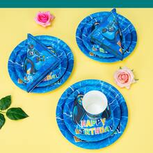 1 Set Gaming Themed Disposable Party Supplies Including Plates, Napkins, Cups, Tablecloth And Hanging Flags, Suitable For 25 Guests, Disposable Paper Plates Party Tableware Fit For Birthday, Wedding, Theme Party, Family Picnic - Multicolor - View 4