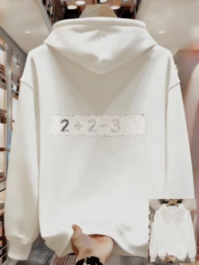 Street Style Hoodies For Men FA8M - 白色 - 查看 8