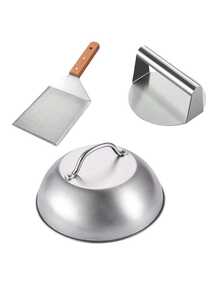 3PCS-7PCS Smash Burger Press Kit Round Hamburger Press Stainless Steel Bacon Press And Hamburger Patty Maker NonStick Burger Smasher/Hamburger Smasher Tool Set For Grill And Griddle Cooking,Burger PressHamburger Spatula Griddle Scraper NONSTICK Stainless Steel Hamburger Smasher Tool With AntiScald Handle Burger Press Griddle Set