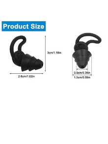 1 Pair Soft Silicone Earplugs, 3-Layer Reusable Sleep Earplugs, Suitable For Swimming, Study And Concerts - Noise Reduction