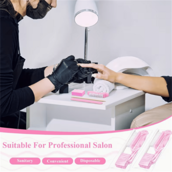 1 Set Of 4pcs Professional Disposable Nail Art Set; Basic 4-Piece Nail Set; Nail Kit; Wooden Nail File; Mini Sand Board; Wooden Stick And Handle; Handle Brush, Suitable For Daily Nail Repair And Cleaning.