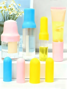 16pcs Silicone Leak-Proof Travel Containers Set, Toiletry Organizer, 12/8/4/1pcs Silicone Travel Bottles Leak-Proof Tools, Elastic Sleeves Fit Most Bottles, Multiple Colors, Unisex, Suitable For Travel Bags, Travel Essentials, Study Supplies, Holiday Camping, Beach Vacation, Air Travel, Honeymoon, Christmas/Halloween Gifts, Mini Perfume/Toiletry Leak-Proof Accessories - Multicolor - View 2