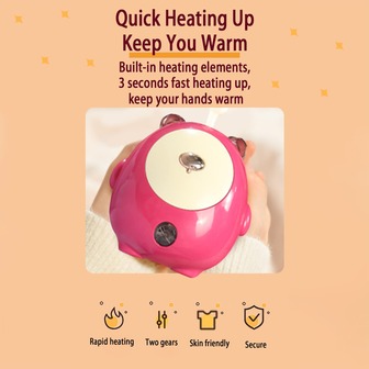 AOYI Taşınabilir El Isıtıcı, 2 Sıcaklık Ayarı, 1200mAh Şarj Edilebilir El Isıtıcı, Kış Hediyesi, Unisex, Ev, Noel, Yeni Yıl, Günlük Kullanım, Ofis, Aile, Okul, Açık Hava Aktiviteleri İçin Uygundur