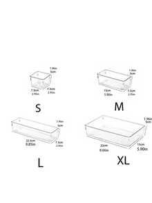 1/2/5/7/11/18/25/37 قطعة من مقسمات الأدراج البلاستيكية الشفافة، مجموعة منظم الأدراج، صناديق تخزين المكياج، مناسبة لتخزين مستحضرات التجميل والمجوهرات والحمام والأغراض الصغيرة، كذلك للغرفة والمكتب - شفاف - مشاهدة 4