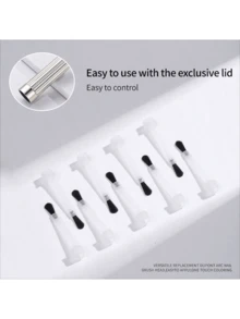 66 Pieces/Box Gel Nail Polish Glue Brush, Round Head Nail Brush, Replacement Nail Brush Liquid Applicator Nail Enhancement Tools - Multicolor - View 4