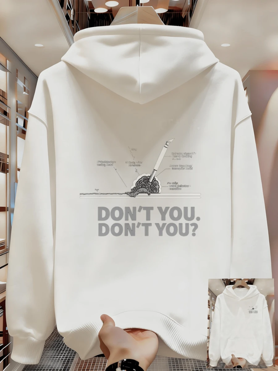 Men's Sweatshirt Suitable For Autumn And Winter LDFK - White - View 1