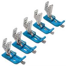 1pc/5pcs Industrial Sewing Machine Presser Foot, Flat Car Plastic Bezel Presser Foot, Left And Right Stopper Bezel, Pressing Line, Crimping Line, Oxford Presser Foot With Knife, Blue - Blue - View 3