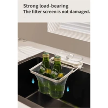 1 pieza Rejilla desechable para drenar restos de comida del fregadero de la cocina - Apta para platos y verduras - Rejilla de drenaje del fregadero, Vida en el hogar, Cocina y comedor, Utensilios de cocina, Colador y centrifugadora de ensalada, Cesta de frutas de cocina, Rejilla de drenaje del fregadero - Multicolor - Ver 8