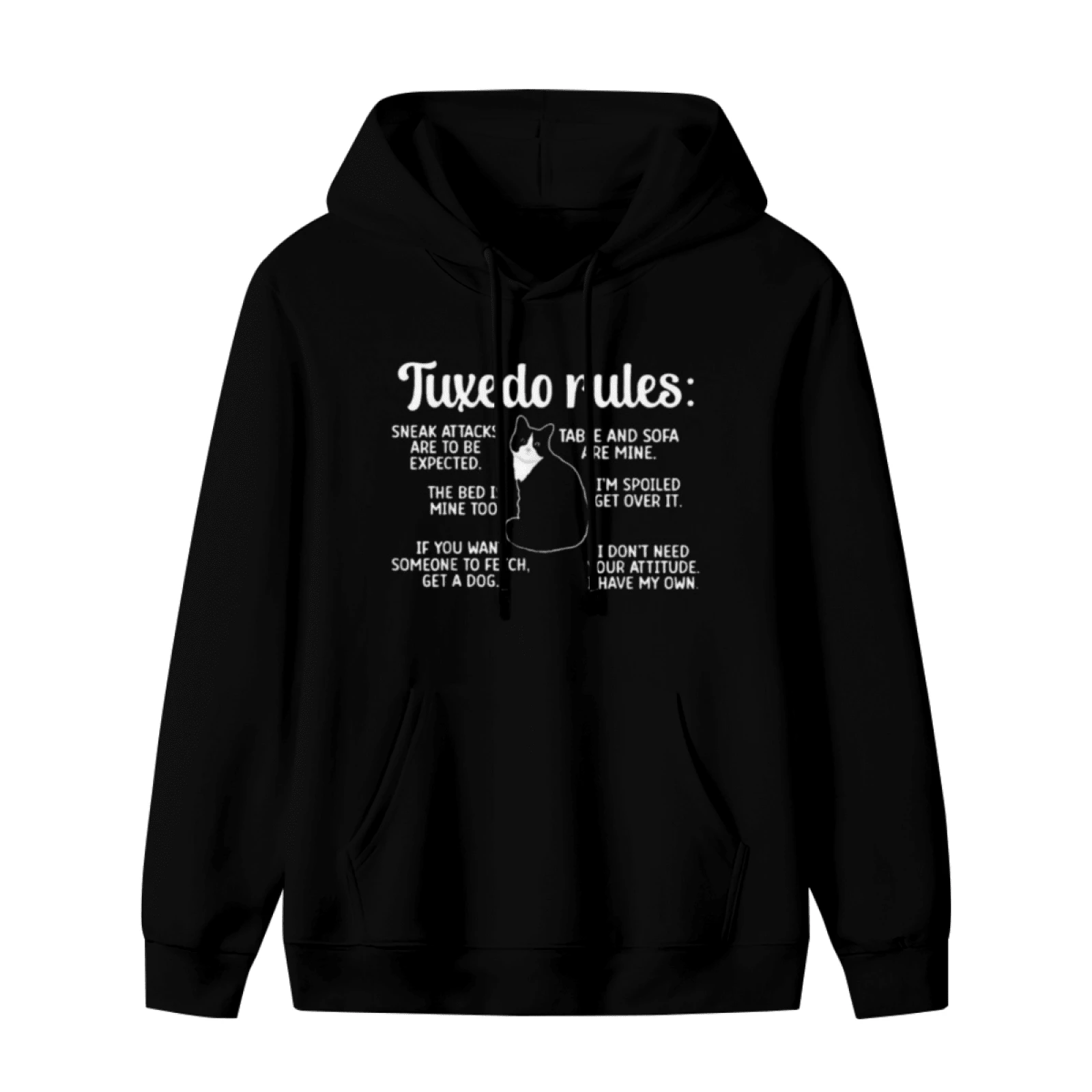 Tuxedo Cat Rules Tuxedo Cat Lover Tuxedo Cat Owner Hoodie Hoodie - 款式3 - 查看 1