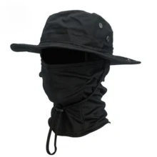 Soft Foldable Balaclava Hat With Sun Protection, Breathable Fishing Cap For Outdoor Fishing - Black - View 1