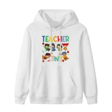 Tea Of Tiny Erheroes Funny Teach 100th Day Of School Hoodie Hoodie - 款式10 - 查看 1