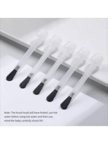 66 Pieces/Box Gel Nail Polish Glue Brush, Round Head Nail Brush, Replacement Nail Brush Liquid Applicator Nail Enhancement Tools - Multicolor - View 5