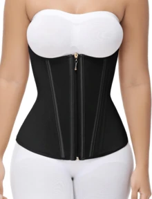 Waist Shapewear, Women's Waist And Abdomen Shaping Corset, Abdominal Control Waistband, Tight Shaped Flat Belly Shapewear - 黑色 - 查看 9