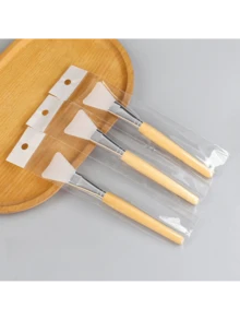 Pincel para máscara facial, cabo de madeira, pincel de silicone para cola, ferramenta para confecção de joias de resina, pincel para cola de máscara facial, pincel para mistura de máscara facial feito em casa. - Multicolorido - Ver 6
