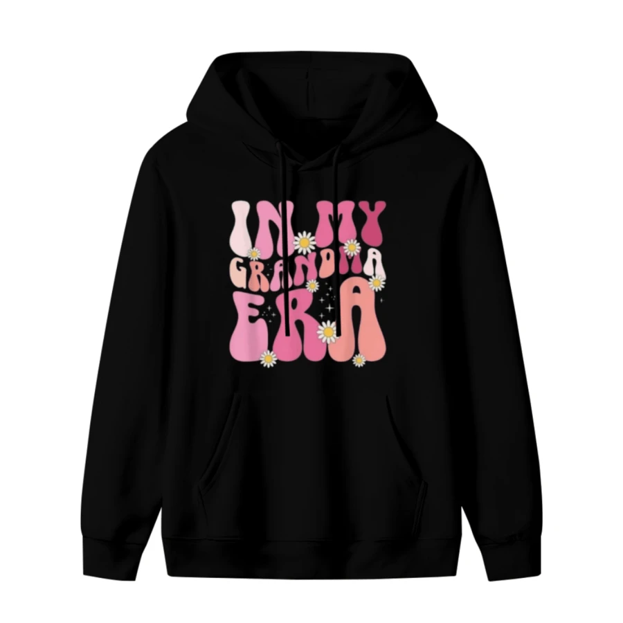 In My Grandma Era Groovy Funny Retro Hippie Mom Mother's Day Hoodie Hoodie - 款式3 - 查看 1