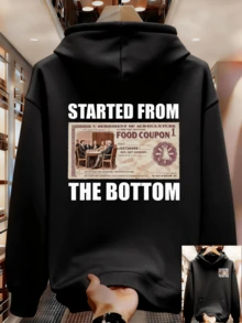 100% American Cotton High Street Fashion Brand Hoodie For Men And Women, Loose Fit Heavyweight Couple Jacket For Autumn And Winter 5NC9 - 黑色 - 查看 8