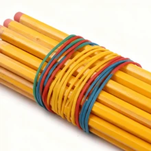 100 g de bridas de goma de colores de 38 mm (1,5 pulgadas) / Gomas elásticas duraderas para uso en la oficina, la escuela y el hogar / Organizadores de cables, material de papelería y bandas de sujeción para flores / Alta elasticidad y durabilidad - Multicolor - Ver 8