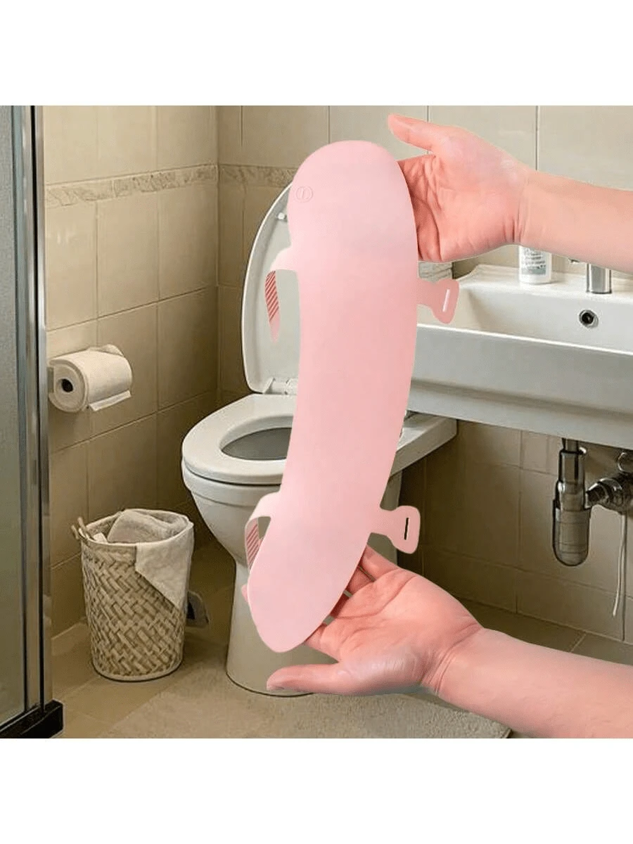 2pcs Portable Antibacterial Silicone Seat Cushion: Healthy Silicone Material, Easy To Clean And Reuse, Convenient To Carry And Install, Suitable For Travel, Hotel, And Public Places - Multicolor - View 1