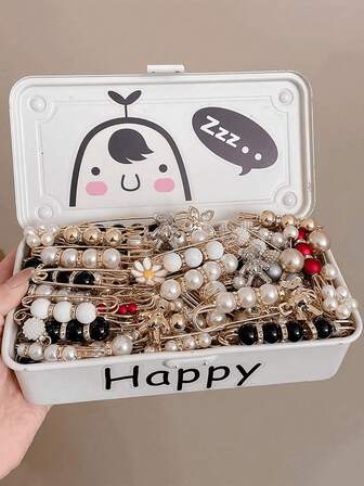 20/40pcs Random Style Women's Clothing Accessories Set, Including Waist Pin, Clip, Adjust Buckle, Brooch, Prevent Sagging Button