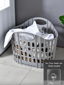 1 Giỏ đựng quần áo bẩn gấp gọn hiện đại - Treo tường, hộp đựng quần áo bẩn nhiều ngăn di động, thiết kế vuông vắn bằng nhựa polypropylene bền chắc, lý tưởng để cất giữ đồ dùng trong nhà và phòng tắm, phụ kiện phòng giặt. Quà tặng cho phụ nữ, quà tặng ngày Valentine. - Nhiều màu - Xem 10