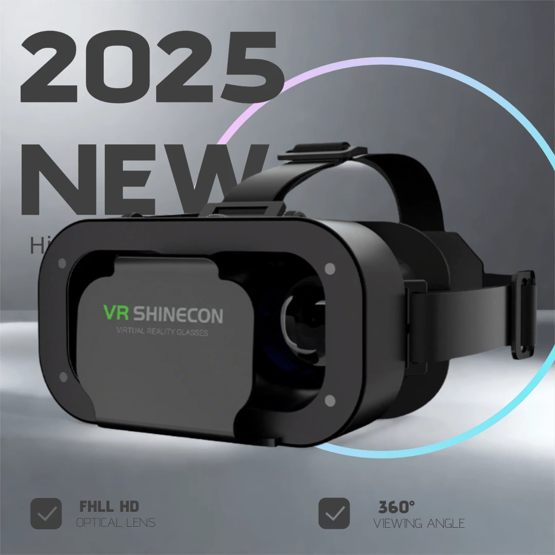 2025 Upgraded 4K Ultra HD Virtual Reality VR Headset, Compatible With 5-6.2 Inch Smartphones, IMAX Theater-Level Experience, Suitable For Myopia, Best Gift Choice