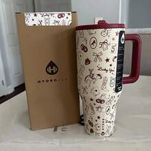 ACTA Hydrojug 32oz,40oz Traveler Coconut Brown Gingham Limited Edition Water Bottle With Handle & Flip Straw - Fits In Cup Holder, Leak Resistant Tumbler-Reusable Insulated Stainless Steel & Rubber Base - Gifts For Women & Men, - 彩色 - 查看 14