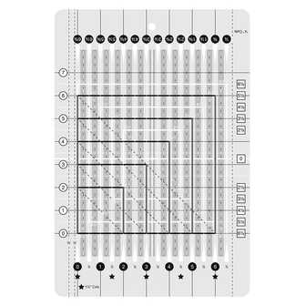 20,5 cm x 30,5 cm kreativt rutnät med randig mini-sömmätare, halkfri akryltygremsavskärare, linjal och mall för sömnad, hantverk, quiltning