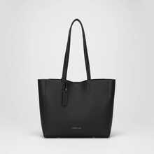 Bolsa Feminina Grande Tote Clássica com Nécessaire Interna Couro PU Premium Grande Estruturado Elegante - Preto - Visão 7