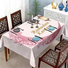 Bộ 20 khăn trải bàn Ramadan, họa tiết trăng lưỡi liềm và hoa, đèn lồng treo, trang trí ngày lễ Hồi giáo, khăn trải bàn kiểu Ả Rập, thích hợp cho nhà bếp, phòng ăn, tiệc tùng, ngày lễ, trang trí nhà cửa. - Nhiều màu - Xem 2