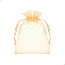 Kit Of 100 Small Organza Bags (17x23 Cm) For Gift Wrapping, Soap, Jewelry, Party Favors, Baby Showers, Weddings - 金色 - 查看 11