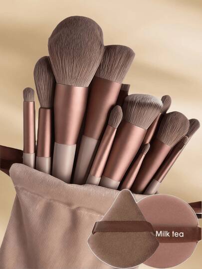 15件套专业面部化妆刷套装，包括斜角锥形粉底刷、轮廓刷、腮红刷、散粉刷、眼影刷、遮瑕刷、高光刷、晕染刷 + 2个棕色化妆海绵，适用于眼影、粉底、BB霜、遮瑕膏等多种用途，柔软的多功能化妆工具，方便携带，旅行套装，女士/女孩礼物，颜色随机。包含散粉、高光、轮廓、定妆粉、定妆粉、定妆粉、原装化妆品、化妆刷套装、化妆刷套装、化妆刷套装、完整化妆套装、化妆刷套装、完整化妆套装、化妆刷套装、化妆刷套装、化妆礼盒套装。