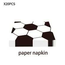 80pcs Football Themed Football Disposable Tableware Set, Includes Disposable Plates, Napkins, And Paper Cups , Perfect For Sports Party, Camping, Barbecues, Picnic, Wedding, Party And Birthday, Suitable For Sports Party Decorations, Home Decorations, Birthday Decorations, Wedding Decorations, Which Perfect Footabll Party Supplies, Bbq Supplies, Football Game Viewing Parties, Birthday Party Supplies - Multicolor - View 7