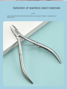 Stainless Steel Cuticle Nipper Recommended By Manicurists, Stainless Steel Cuticle Cutter, Cuticle Trimmer, Nail Care & Pedicure Tools