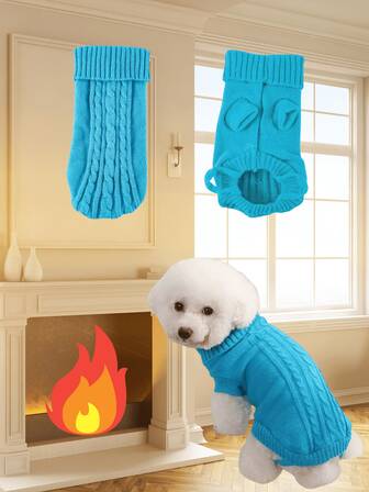 1 Piece Of Large Pet Sweater, Winter Pet Warm Clothing, Dog Clothing, Puppy Breeding Essentials