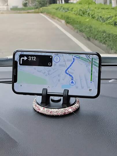 Sparkling Diamond Car Phone Holder, Sparkling Rhinestone Car Phone Holder, Stylish Women's Phone Holder, Car Phone Holder | Sparkling Design | Decorative Phone Holder, Car Phone Holder, Navigation Holder, Dashboard Holder, Car Accessories, Car Interior Accessories, Car Essentials, Gift