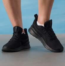 Puma Anzarun Lite Unisex Running Shoes, Non-Slip, Durable, Comfortable, Shock-Absorbing, Lightweight, Breathable, And Versatile. 371128-01 - Black - View 4