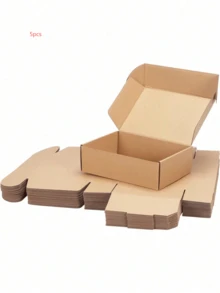 20个/10个 三层加厚牛皮瓦楞纸礼品盒，适用于生日派对、邮政、快递包装等场合，包装材料包括纸箱、飞机纸箱、礼品盒、瓦楞纸箱、快递盒、包装盒等，也适用于返校季和情人节等场合。 - 棕色 - 查看 12