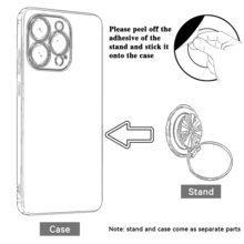 Rhinestone Bling Phone Case With Magnetic Kickstand Compatible With IPhone - Full Body Protection, Shockproof, Scratch-Resistant, And Stylish Design - Compatible With IPhone 17 16E 15 14 13 12 11 X XS Max XR Pro Plus Galaxy Honor OPPO + Infinix Smart8 9 - Gold - View 6