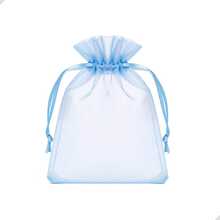 Kit Of 100 Small Organza Bags (17x23 Cm) For Gift Wrapping, Soap, Jewelry, Party Favors, Baby Showers, Weddings - 藍色 - 查看 11