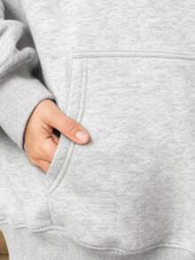 Fashionable Outdoor Hooded Sweater For Women. Black Hoodie With Dog Paw Print And "Dog Mama" Text For Dog Lovers. Casual Style. Perfect For Dates, Outings, And Holiday Gifts. - 淺灰色 - 查看 5