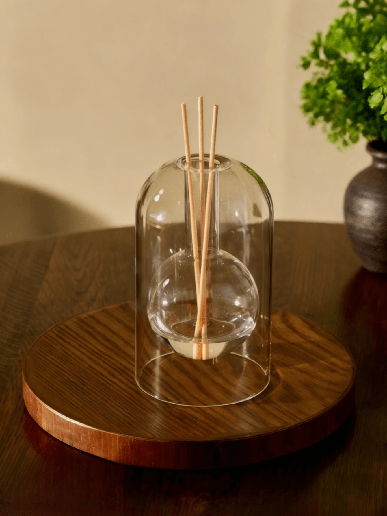 1个简约奢华双层玻璃香薰瓶，无焰香氛瓶。生日毕业礼物，Rama Comfort Home，温馨家居，特别礼物，高端咖啡厅用品，送给父母的礼物，生日礼物 - style A - 查看 1