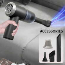 无线手持车载吸尘器,手持式无绳吹风机,迷你吸尘器,家用和车载两用,超强吸力,可用于家用汽车内饰缝隙的电脑化清洁 - 進階版 - 查看 11