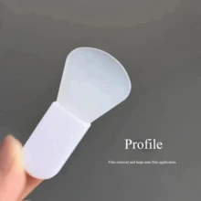 3 Peças Mini Pincel de Silicone para Máscara Facial com Cabo, Cerdas Macias, Embalados Individualmente, Estilo Aplicador Curto, Ferramenta de Beleza Facial