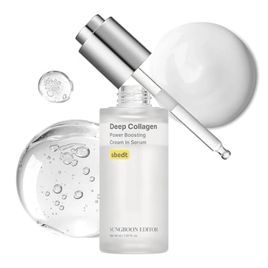 SUNGBOON EDITOR Deep Collagen Wrinkle Filler Serum | Volufiline + Collagen + Niacinamide | Firming, Wrinkle Care, Skin Elasticity | Stocking Stuffers For Women | Korean Skincare, 1.01 Fl.Oz - 白色 - 查看 1