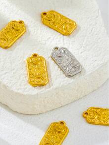 1个/3个/10个不锈钢几何眼睛、星星、月亮、方形吊坠，手工DIY项链、耳环、手链饰品制作材料批发 - 眼睛 - 查看 1