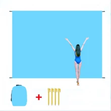 1 tấm thảm bãi biển cỡ lớn, chăn bãi biển siêu rộng, chăn bãi biển gấp gọn có túi, thảm dã ngoại bãi biển nhẹ, di động, thảm dã ngoại ngoài trời nhanh khô, chăn bãi biển bền chống cát, chống cát, thảm ngoài trời di động, lý tưởng cho dã ngoại, du lịch, cắm trại và leo núi, cho phép bạn tận hưởng thời gian thư giãn trên bãi biển. - Nhiều màu - Xem 6