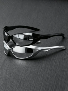 1 szt. Okulary w stylu Punk, 2025 Y2K Millennium Fashion Street Unisex Cool Eyewear, odpowiednie na karnawał, fotografia uliczna, wakacje na tropikalnej plaży, akcesoria plażowe, zabawki plażowe, letnie wakacje na plaży, na zewnątrz, podróże